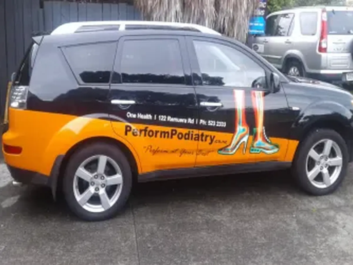 Perform Podiatry — Car Graphics